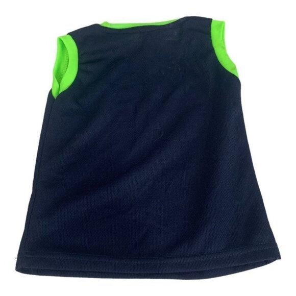 Tuff Guys Boys Navy & Green Basketball Graphic Tank Top Size 3T - Picture 5 of 5